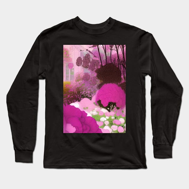 DREAMY COTTAGE GARDEN Long Sleeve T-Shirt by sailorsam1805